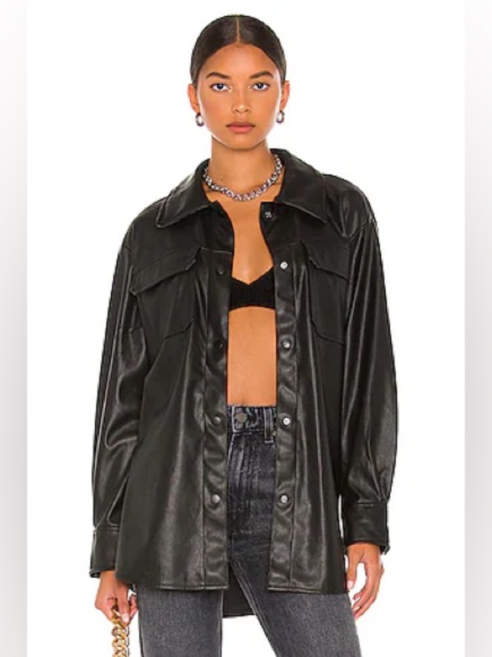 Steve Madden Vegan leather shacket